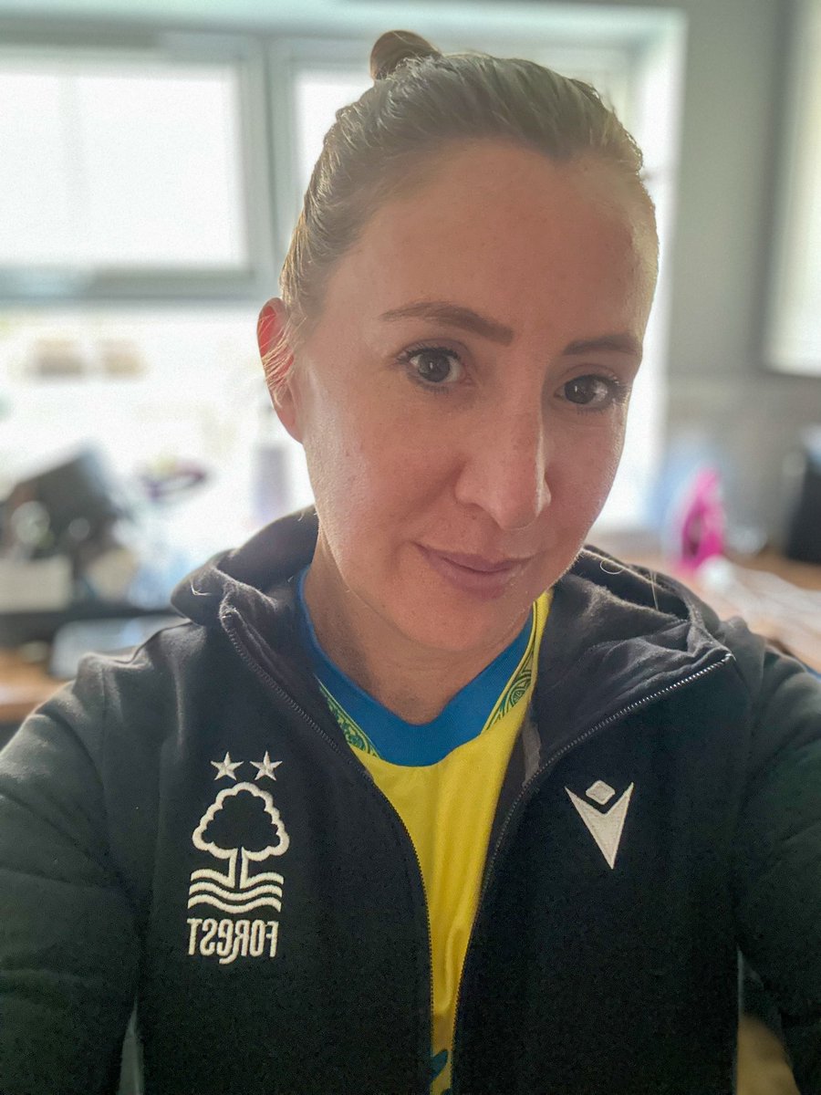 Sports day is one of my fave days of the year…mainly because I get to wear my #nffc kit to school! I wonder how many comments I’ll get from my north Devon students today! #nottinghamforest