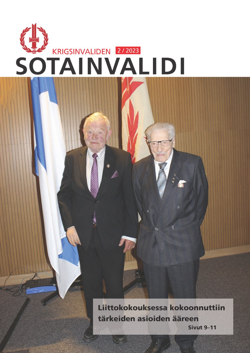 Purkautumiseen valmistautuminen oli esillä liittokokouksessa. Kesän lehdessä myös 75 vuotta vanha #sotilasvammalaki, pohjoisen veljeskotien uudet tuulet ja hellepäivien ravinto. 

read.epaper.fi/8236/7pkyFmm4

#sotainvalidit
#veljesliitto
#sotaveteraanit
#järjestölehti
#ikäihmiset