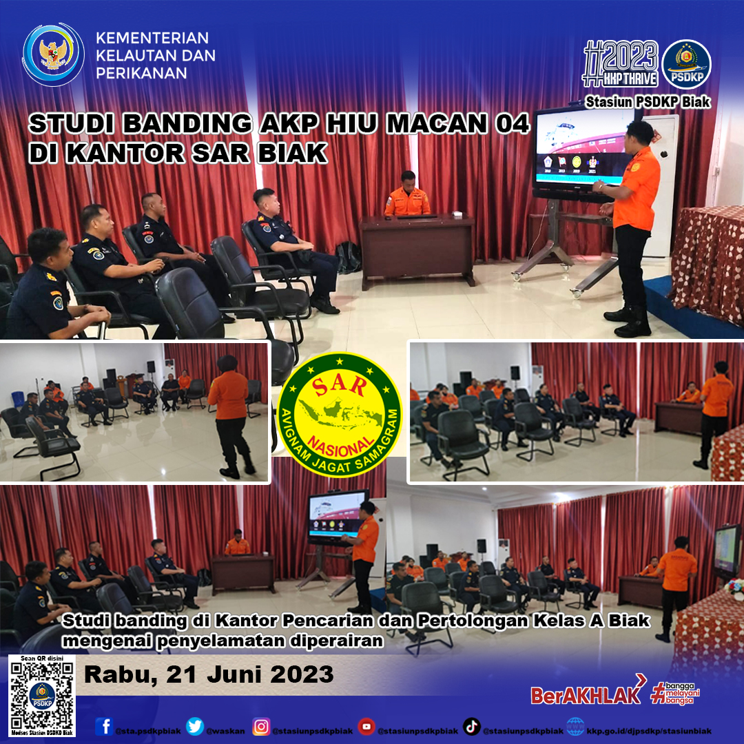 wasbik's tweet photo. STUDI BANDING AKP HIU MACAN 04 KE KANTOR SAR BIAK
#AKPHiuMacan04
#HiuMacan04
#StudiBanding
#stasiunpsdkpbiak
#kkptrive
#ditjenpsdkp
#psdkpbentengkkp
#psdkpsahabatnelayan https://t.co/WvGndUTwM5