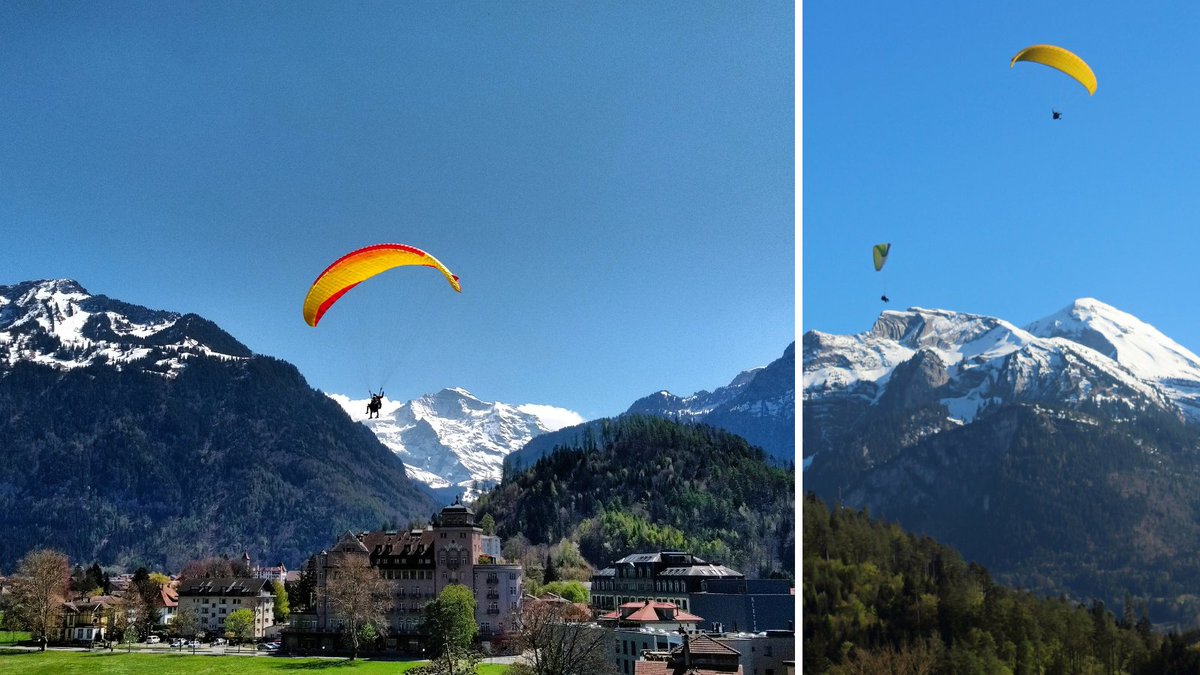 Ready for an adrenaline rush? 🚀 Experience the thrill of paragliding in Interlaken, Switzerland! 🏔️
