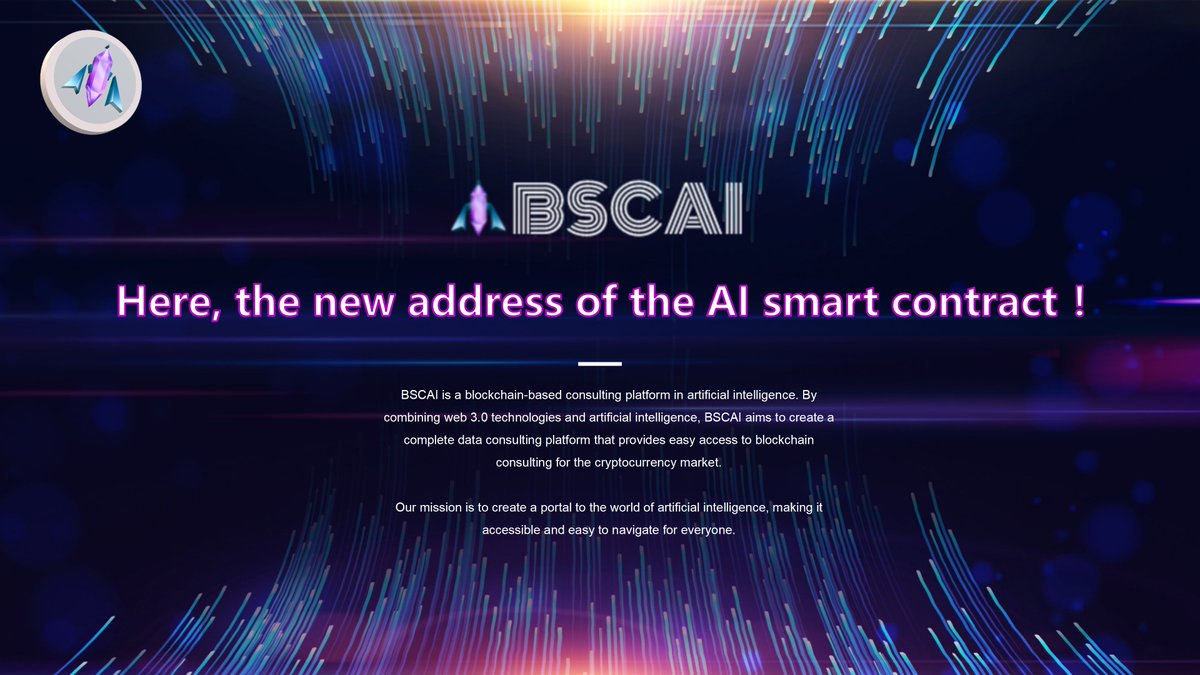 bscaitoken's tweet photo. Now, our AI smart contract address: 0x95cac069d7bbFB785F3baD50a6Ce03069b2E834A
Users can start transferring $BAT to the AI smart contract contract address through their own wallets,
The AI smart contract address will automatically trade and achieve continuous profitability! https://t.co/MXP3eoRxhg