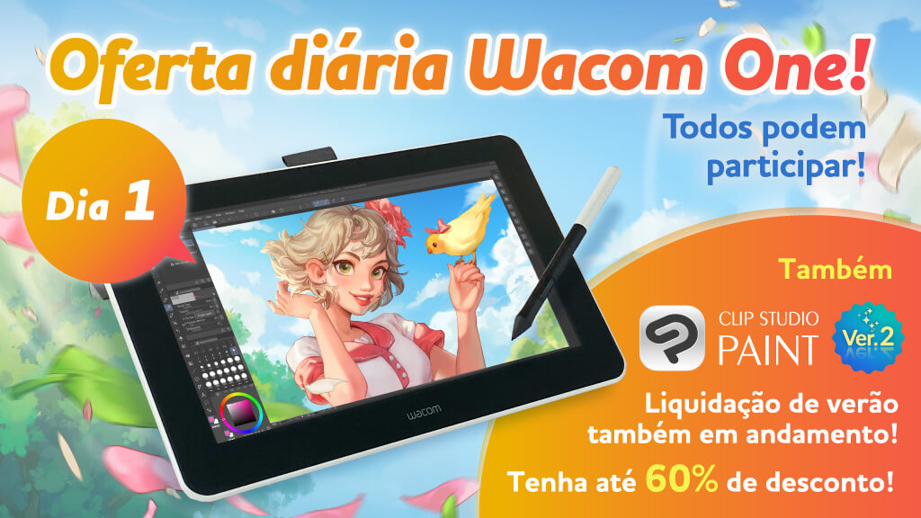 clipstudiopaint's tweet photo. Um Wacom One sorteado por dia! Para participar, basta nos seguir e retweetar este post. Todos podem participar quantas vezes quiserem! E até 60% de desconto no CLIP STUDIO PAINT Ver.2 na liquidação de verão!
https://t.co/6HfLRzfFb9 https://t.co/qPdC2xYXpi