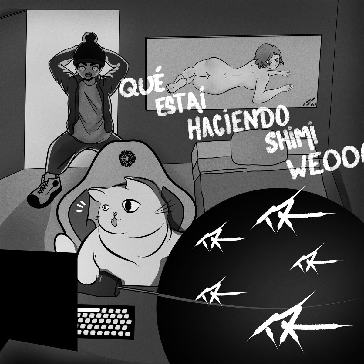 Shiitake_dolls's tweet image. Dibujito del Shimi y el Saiko, en insta me fue como el pico a si que vengo a mendigar likes aca ;u; #saikomic #demoncore