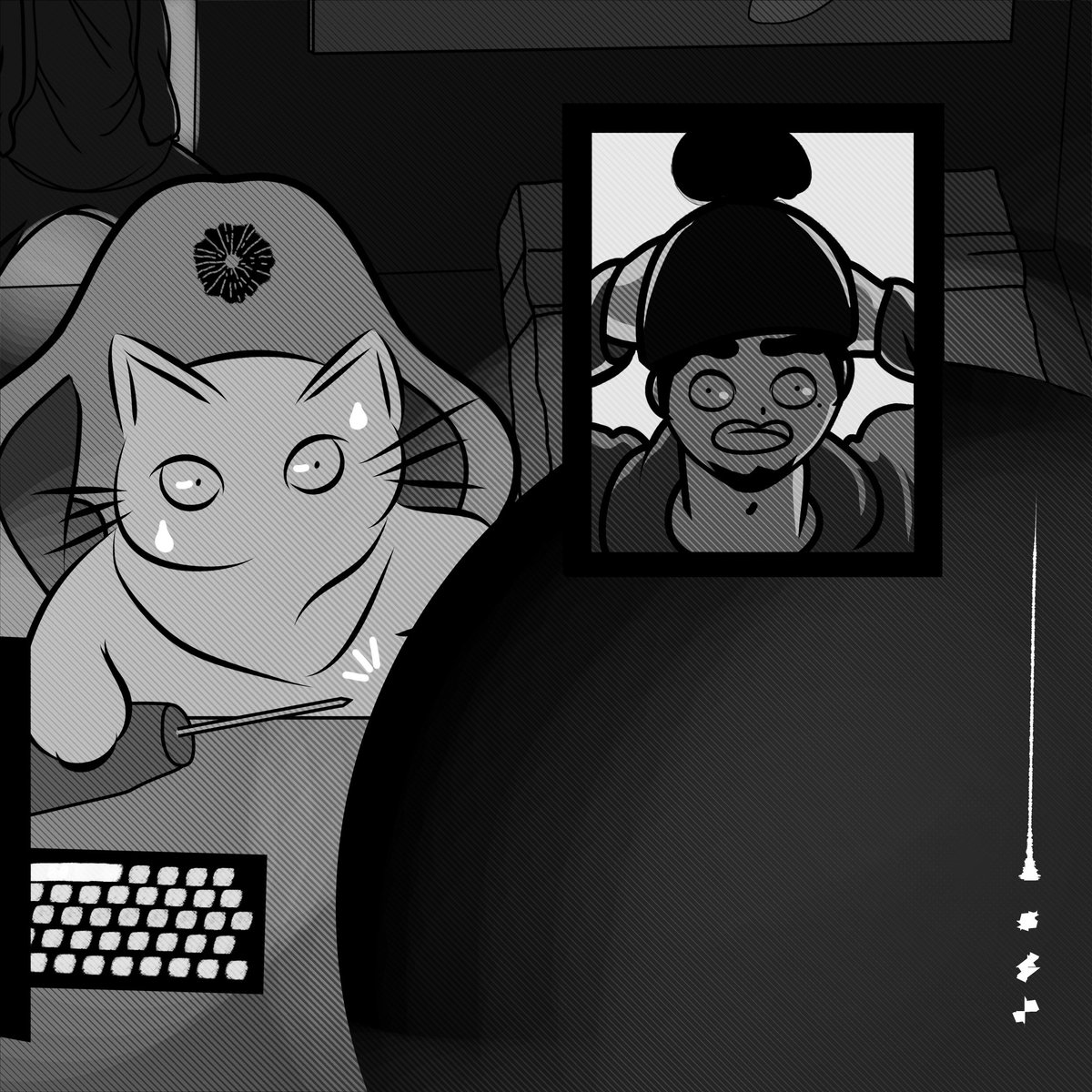 Shiitake_dolls's tweet image. Dibujito del Shimi y el Saiko, en insta me fue como el pico a si que vengo a mendigar likes aca ;u; #saikomic #demoncore