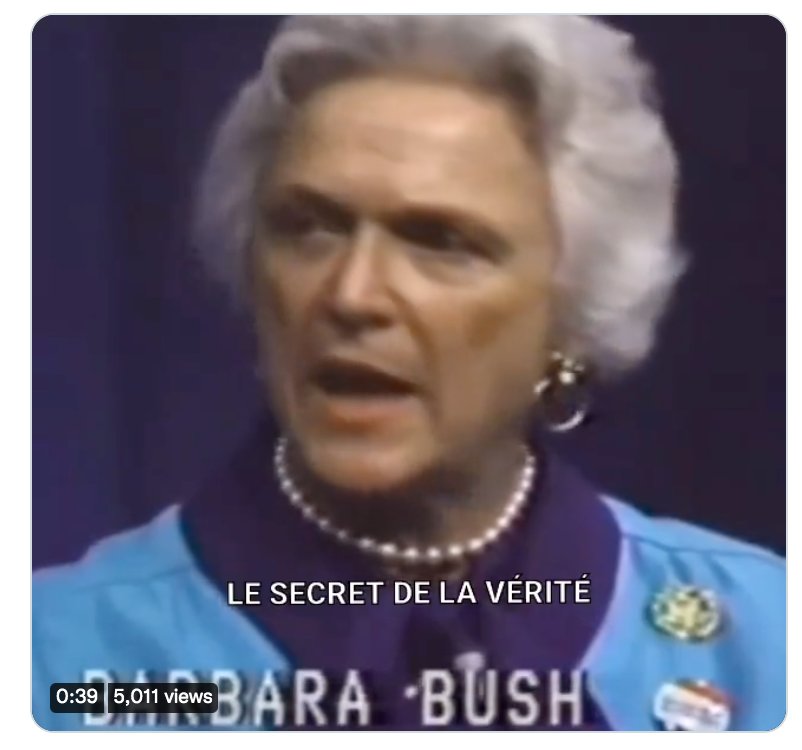 @MeghanWalsh_ @dom_lucre Yep. It's a female impersonating him. 

I just saved Dom a whole drop. 

Expose Barbara Bush, @dom_lucre 

That would be a fun good drop to do. Expose him for being the man he really is. #bushcrimefamily