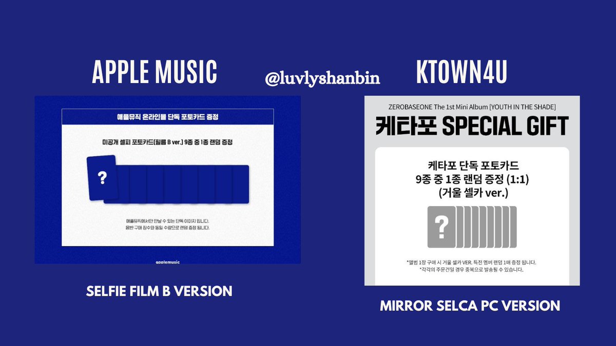 luvlyshanbin's tweet photo. MYGO 🇲🇾 P.O  ZB1 YOUTH IN THE SHADE 

Stores :  apple music , withmuu, makestar and ktown4u 

Price : RM43 - RM67 per album 
( some prices are not including 2nd payment ❌️ ) 

Gform link ; https://t.co/qNGqGkMaJN
Telegram channel : https://t.co/KAXslfJx6a

#pasarZB1 @pasarzb1 https://t.co/9o0l9Q8uZO