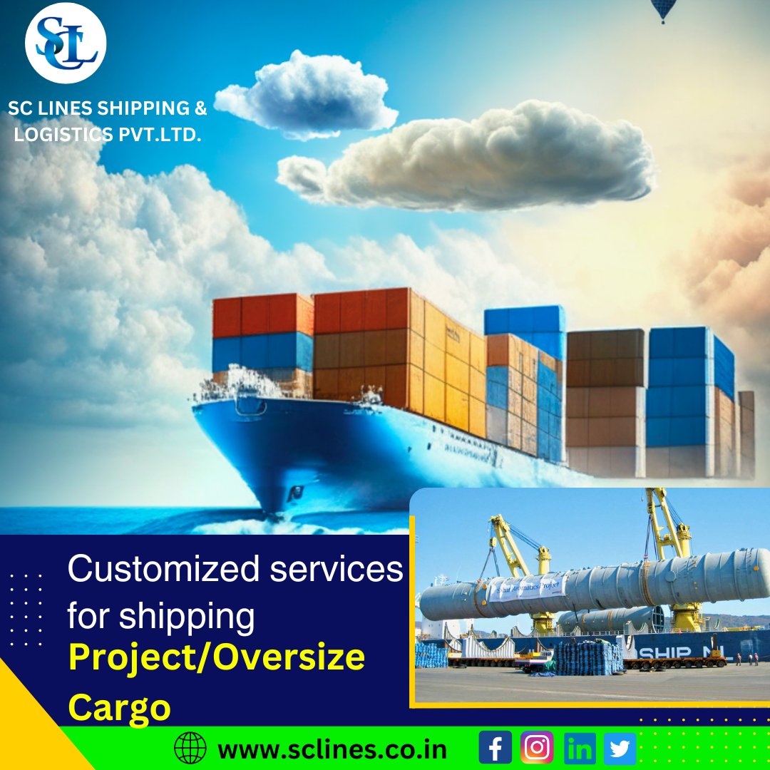 Customized service for shipping project cargoes all over the world.
#sclineshippingandlogisticspvtltd
#supplychain #freightforwarding
#cargoshipping #logisticsmanagement
#projectcargo #bulkcarrier
#qualityservice #transportationservices
#ExportImportBusiness
#Roroshipping #india
