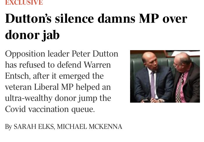 Oh, PLEASE🤣Like Morrison’s lily-livered silence on Porter, Tudge or Laming damned them?! Utter BS! Murdoch trying to frame Mr 22%’s political cowardice as some form of leadership is ridiculous! Silence re corruption reeks more of consent than anything else..