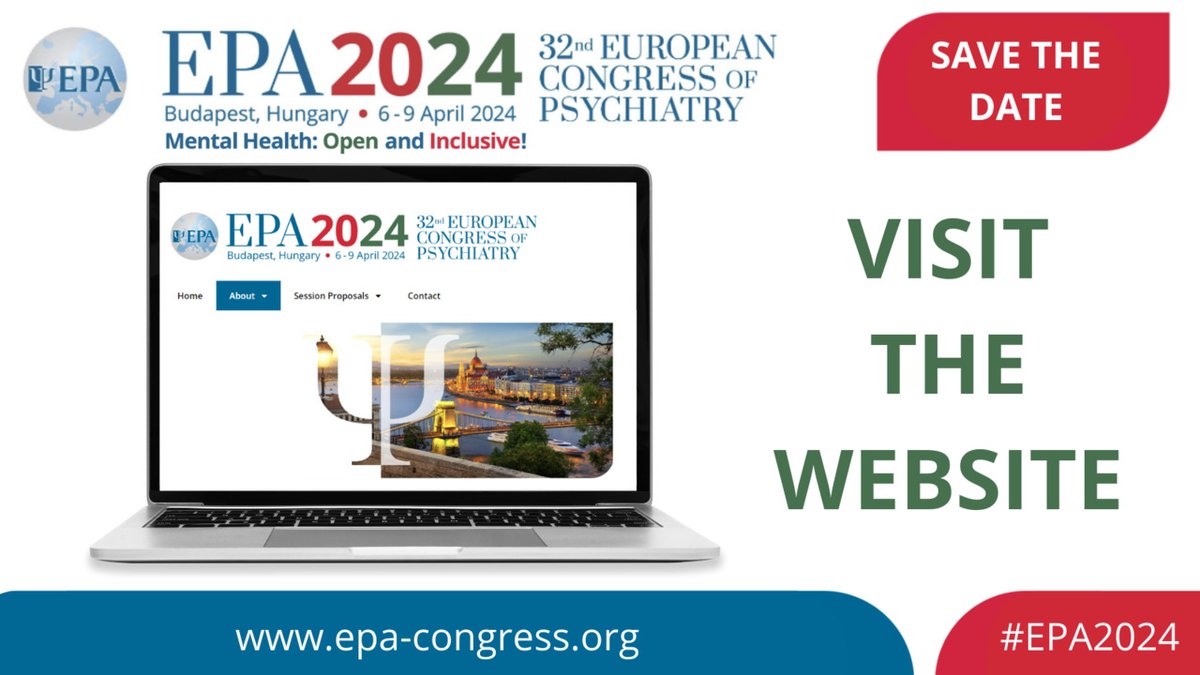 Are you familiar with the website for the #EPA2024 Congress?

Stay informed about the most recent congress updates, programme news, registration details, and more.

🔗 Visit: epa-congress.org 

#psychiatry #mentalhealth