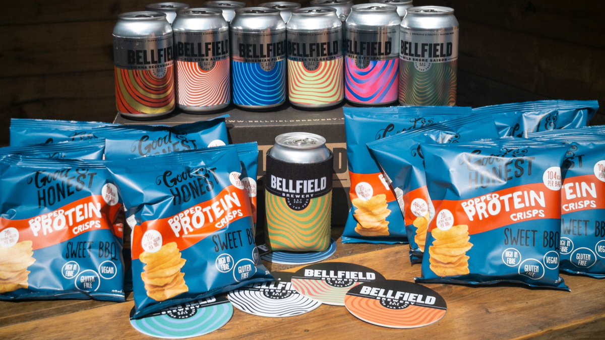Competition time! Win this box of goodies including our award-winning Bellfield beer, Good&amp;Honest snacks &amp; more. To be in with a chance to #win; Follow
✔️ <a href="/TheBellfield/">Bellfield Brewery</a> 
✔️ <a href="/goodandhonest_/">Good & Honest</a>
&amp; sign up to our newsletter👉 bit.ly/BellfieldGooda… 
(&amp; don’t forget to RT!) #Competition