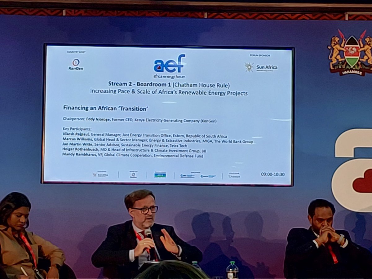 Energy transition must be inclusive. Scaling up DRE will require a conducive enabling environment to catalyse private sector investments. Transition should also take care of jobs that are dependent on current energy forms. #AEF2023 <a href="/MEMD_Uganda/">Ministry of Energy & Mineral Development</a> @Nrepuganda <a href="/IFCAfrica/">IFC Africa</a> <a href="/KereaInfo/">Kenya Renewable Energy Association (KEREA)</a>