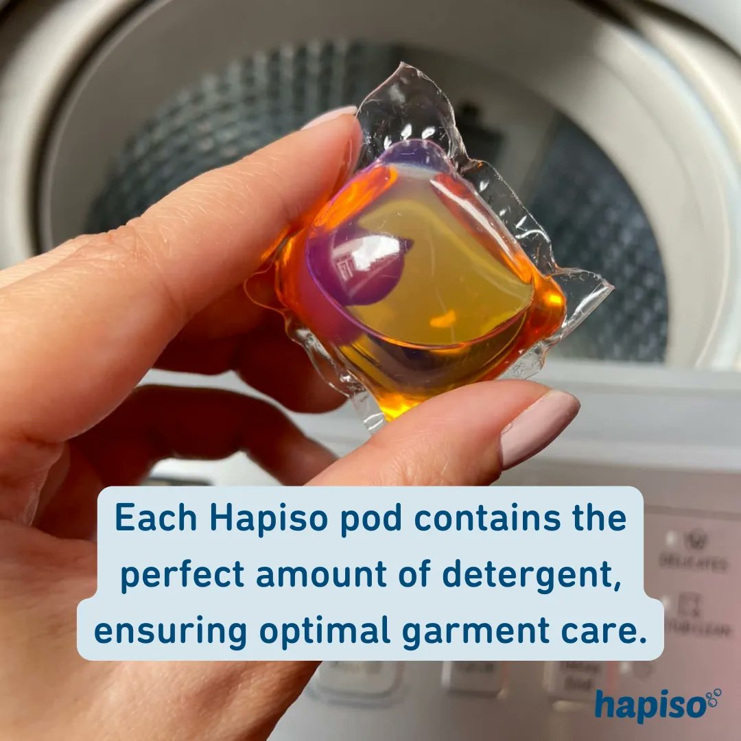HapisoIn's tweet photo. Experience longer-lasting clothes with exceptional cleaning, stain removal, and fabric care, all in one pod.
Each #Hapiso #LaundryPod has the ideal amount of detergent for optimal garment care.
It's gentle on clothes yet tough on stains.
🛍️ Shop now https://t.co/KBRbceEgD1