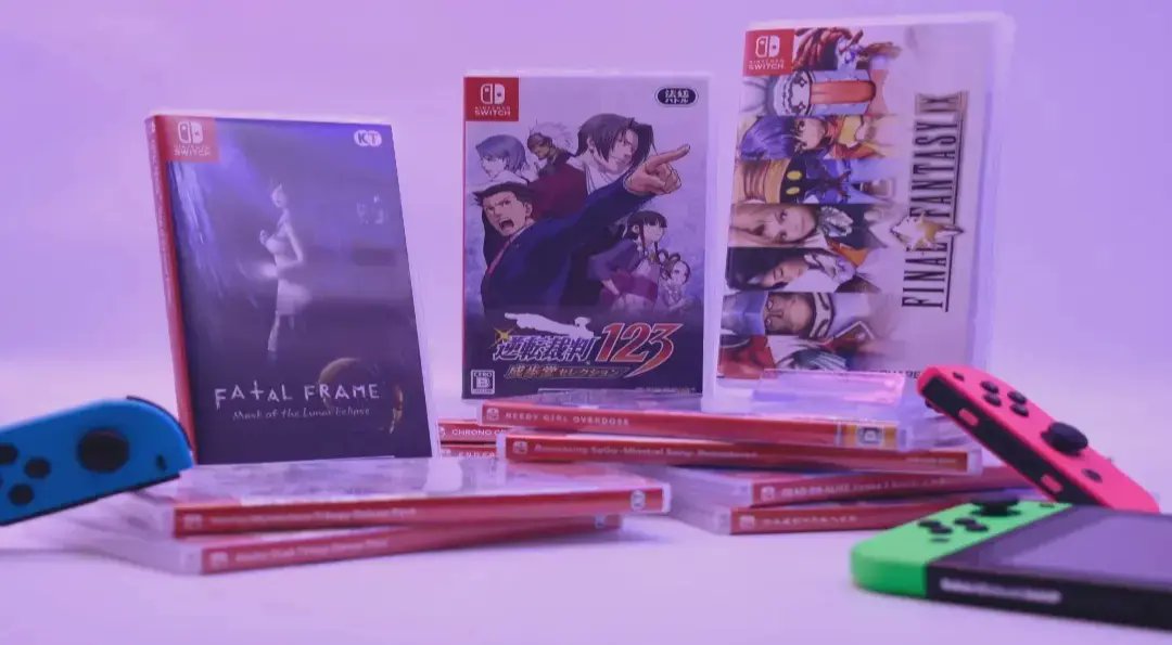 PPRetroGamer's tweet photo. Nintendo Switch games &amp; consoles on sale at affordable discounted prices here at @playasia 👍
Buy here now👍
#SwitchCorps #Nintendo #NintendoSwitch #VideoGames #JRPG #indiegame #indiedev #retrogaming #retrogames #shmup #visualnovel #Zelda #anime #sale
👇
https://t.co/3Oy3y4kUo4 https://t.co/2UYgk3w9kS
