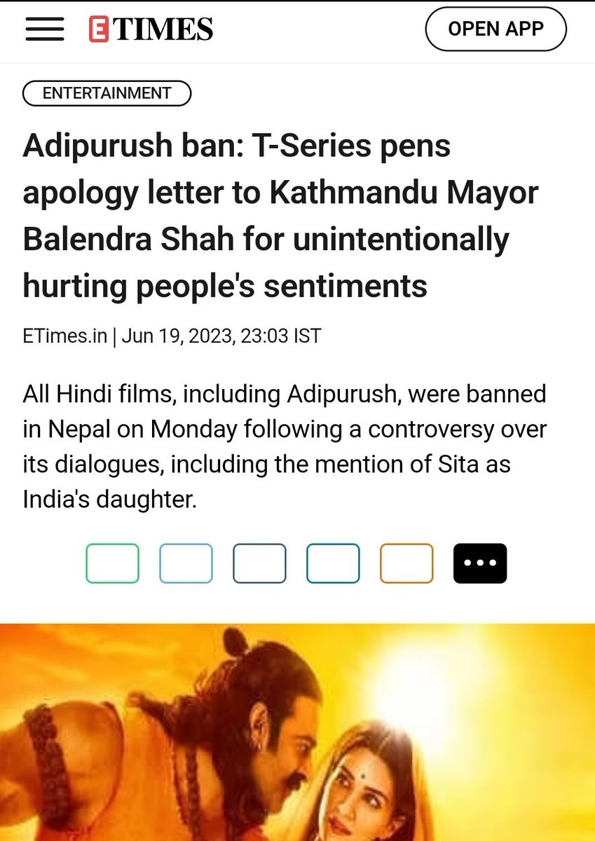 briz__08's tweet photo. What about 100 core #Hindus ?
Can #BJP declare T series as anti-national?
#Adipursh 
#AdipurshReview https://t.co/QQS145SQk7