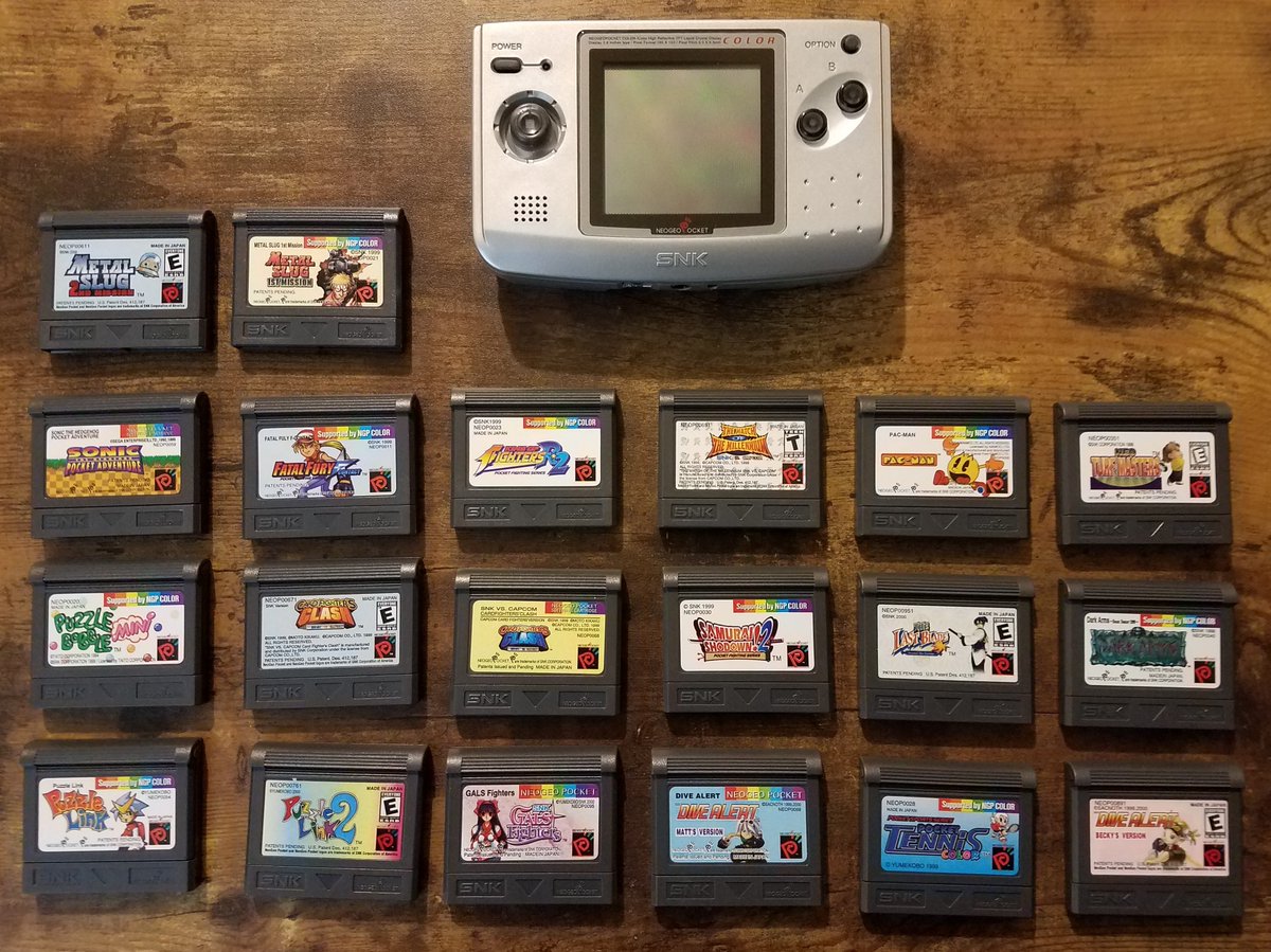 My Neo Geo Pocket Color and games

#SNK #NeoGeo #NGPC