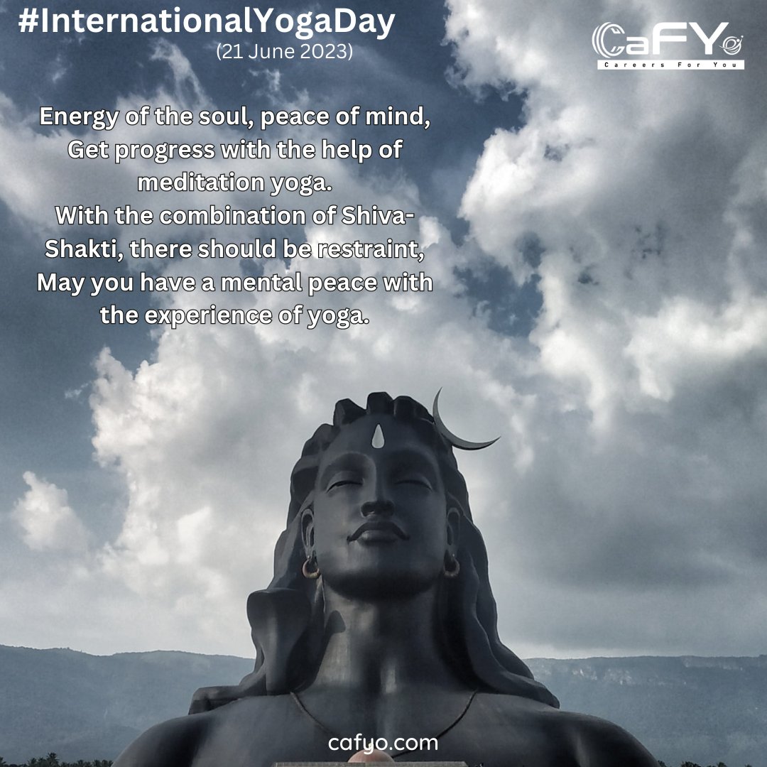 CafyoManagement's tweet photo. 🧘‍♀️🌞 Celebrating International Yoga Day with Cafyo Private Limited! 🌞🧘‍♂️
🌟Embrace its transformative benefits as you find harmony and rejuvenation through each breath and posture. 🙏
#InternationalYogaDay #YogaDay2023 #YogaForWellness #MindBodySoul #InnerPeace  #adiyogi #cafyo https://t.co/S0mtZ2F49I