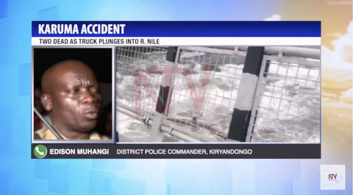 Two people died when a truck in which they were travelling plunged into the River Nile at Karuma bridge. #NTVNews

More Details ntv.co.ug/ug/news/nation…