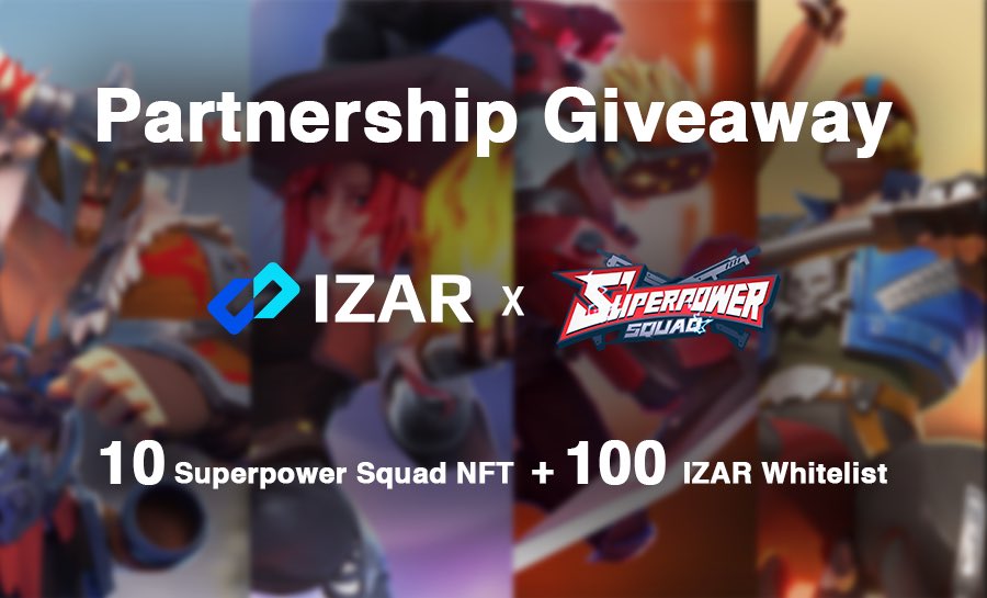 🔥We're partnering with @IZAR_Protocol, the FIRST #crosschain protocol connecting #ETH and @AleoHQ. 🚀Get ready for 100 exclusive #whitelist to access #IZAR testnet & 10 @Superpow_Squad #NFTs. Don't miss it, guys! 🔽To Enter: @taskonxyz #Giveaways taskon.xyz/campaign/detai…