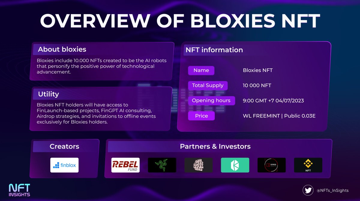 💥Go with the flow💥
Let's dissect the popular NFT project in Vietnam recently dissection.
#NFTs #Finblox