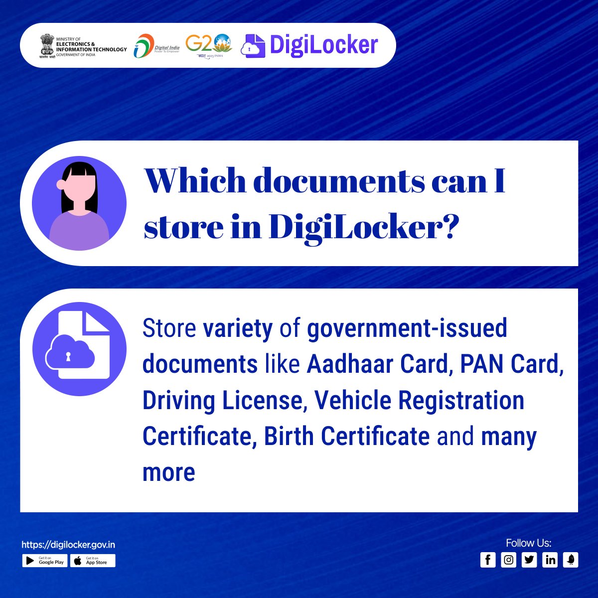 #DigiLocker transforming the way of managing documents and also contributing to a greener environment by reducing paper waste. By embracing digital storage, you can play your part in building a sustainable future.