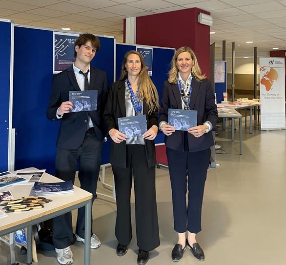 DCAF_Geneva's tweet photo. Great exchanges with familiar and new faces and partners at #EAPTC on 
- translating the new #CSDP Compact into training
 - dealing with emerging threats:  #climatesecurity #environmentalpeacebuilding #disinformation #cyber
- Strengthening #EU - @UN cooperation
@eu_eeas @thk2812 https://t.co/MtF1rgopjh