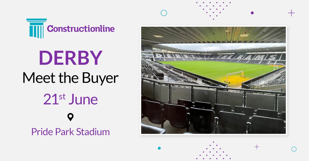 👋 Hello everyone at our Derby Meet the Buyer. Our industry-leading networking event is being hosted at Pride Park Stadium TODAY! We look forward to meeting everyone that attends. Check out our website for an event near you - ow.ly/4Pta50ORLyb