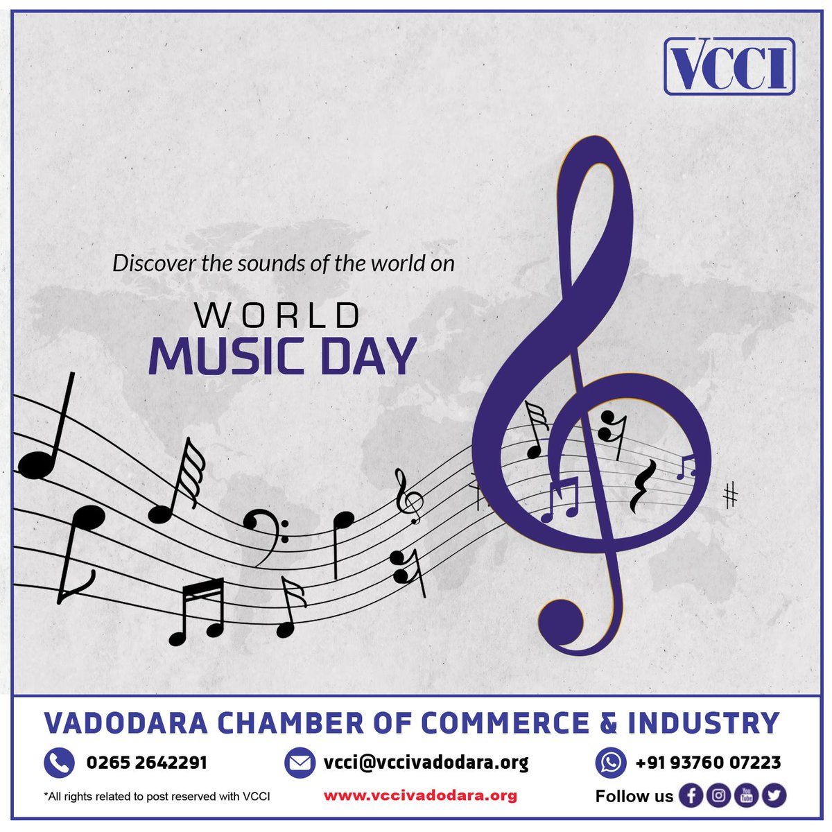 Experience the diversity of music and cultures from around the globe this World Music Day.  

#vcci #worldmusic #music #musician #musica #jazz #livemusic #newmusic #singer #hiphop #love #guitar #percussion #reggae #folkmusic #instamusic #world #art #artist #spotify #musically