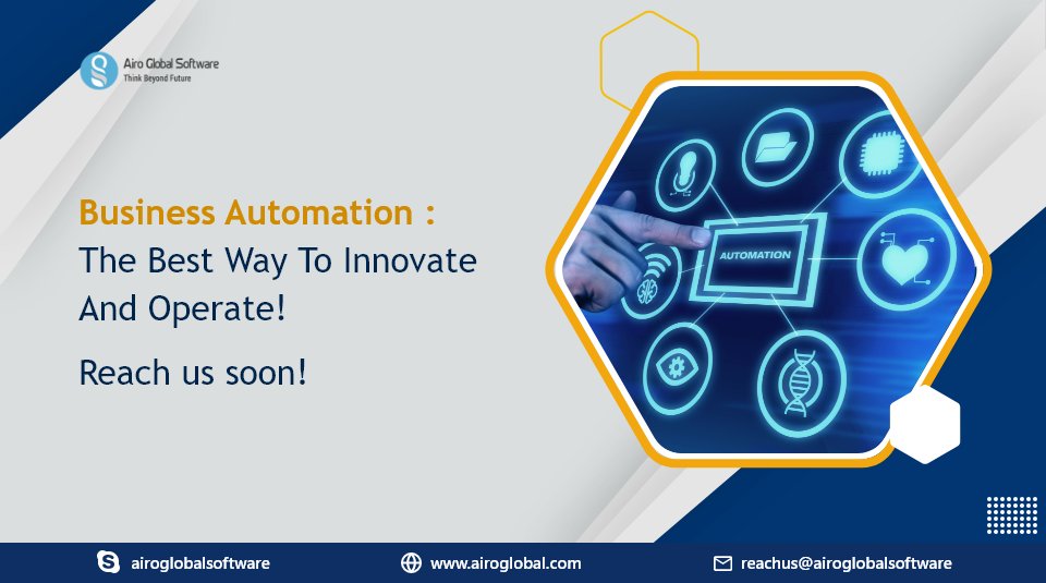'Boost your business efficiency with cutting-edge automation tools!🚀.💼🔧 Embrace the future of business automation with Airo Global. #airoglobal #airoglobalsoftware #automationtools #digitaltransformation  
Website : airoglobal.com contact us sales@airoglobal.com