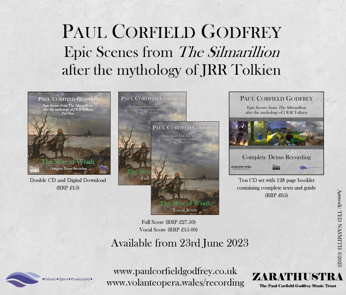 OperaVolante's tweet photo. Available from this Friday!
#epic #stories #chorus #ulmo #mythology #beren #maglor #cd #silmarillion #galadriel #operatic #adaptation #luthien #elrond #thehobbit #berenandluthien #elves #Tolkien #digitaldownload #Silmarillion #CD #operacycle #lordoftherings #sauron #morgoth https://t.co/N27o2ha22T