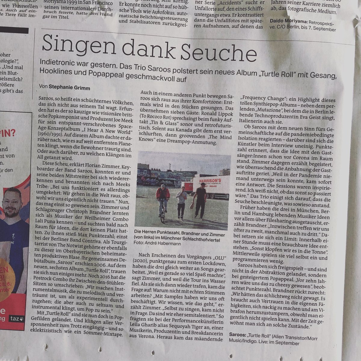Dankeschön an die  TAZ #saroos #turtleroll #alientransistor