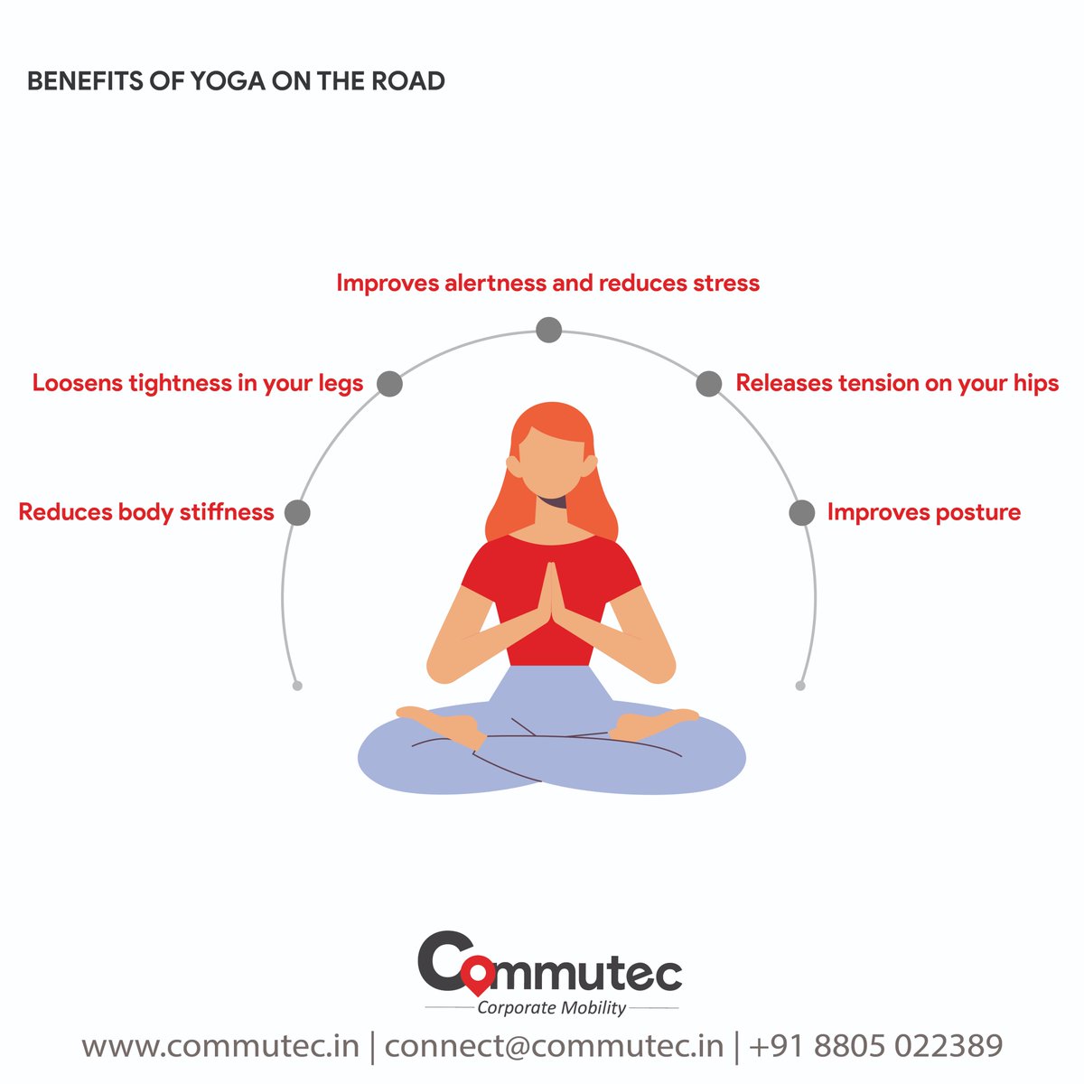Commutec__'s tweet photo. On the occasion of #internationalyogaday2023, we introduce three yoga poses while sitting in traffic.
Let's be responsible corporates and invest the commuting time into staying fit.
#yogaday2023 #commutec #fitness #healthylife #HR #humanresources #commuting https://t.co/07tSQ0QWWL