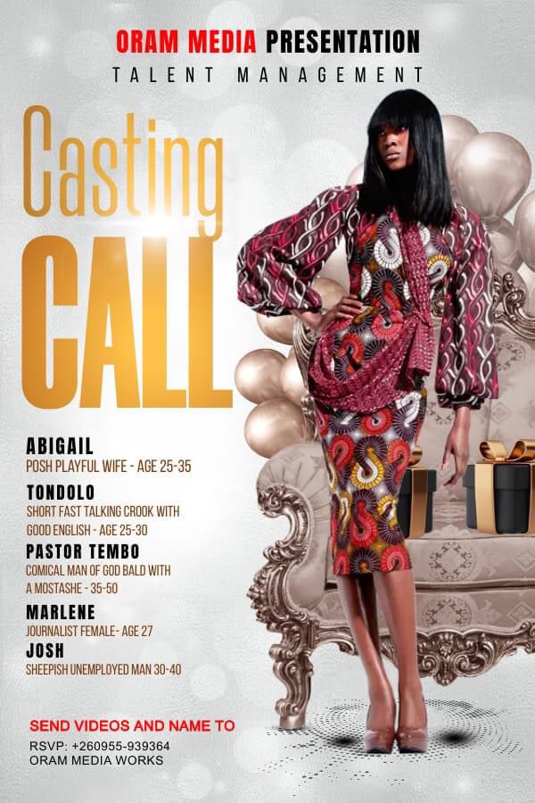 Orammediad's tweet photo. #Castingcall #zambia #lusaka #orammediadynamics #orammediaworks #orammedia https://t.co/ush6wifVQm