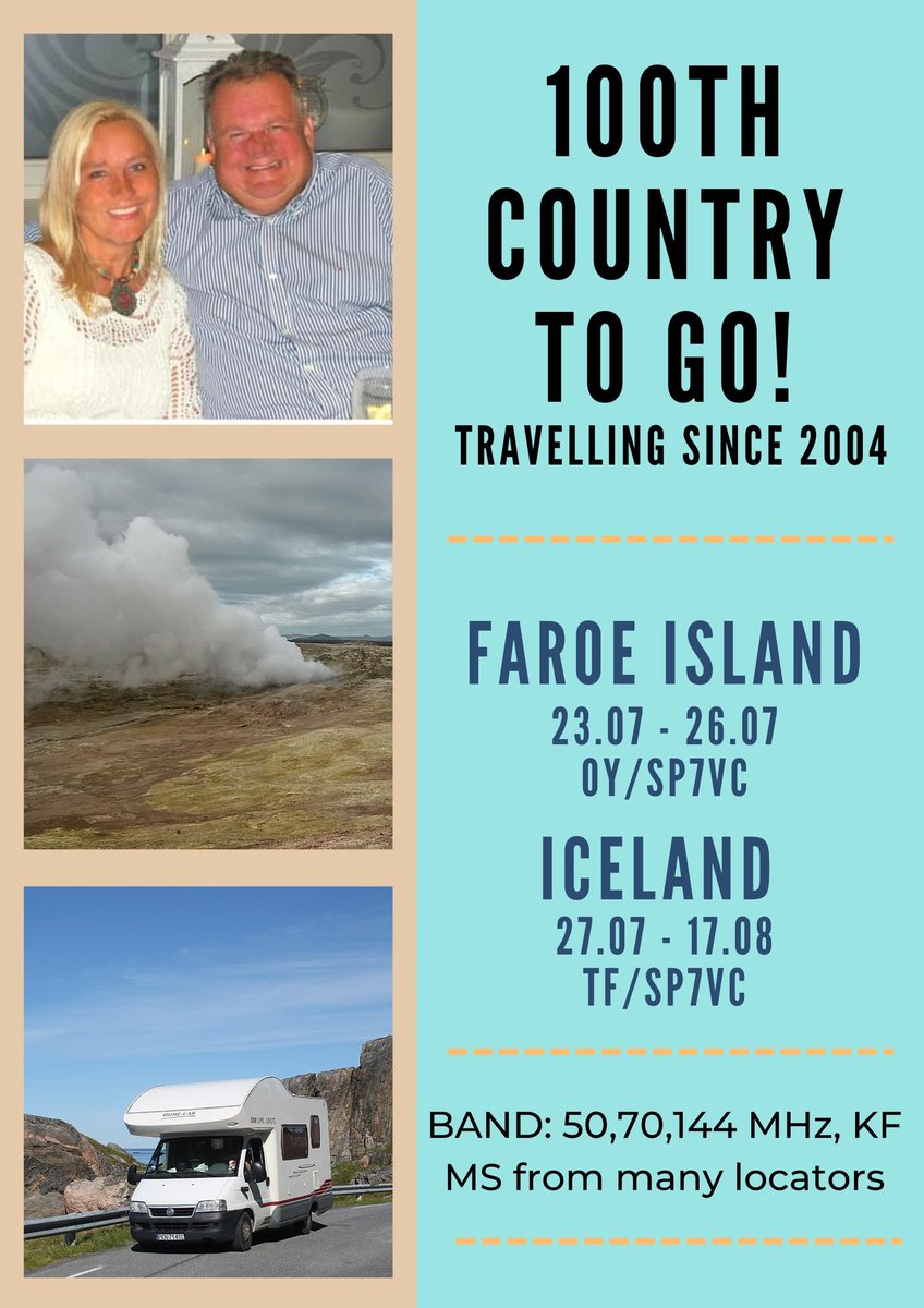 OY & TF/SP7VC – Faroe Islands & Iceland dx-world.net/oy-tf-sp7vc-fa…