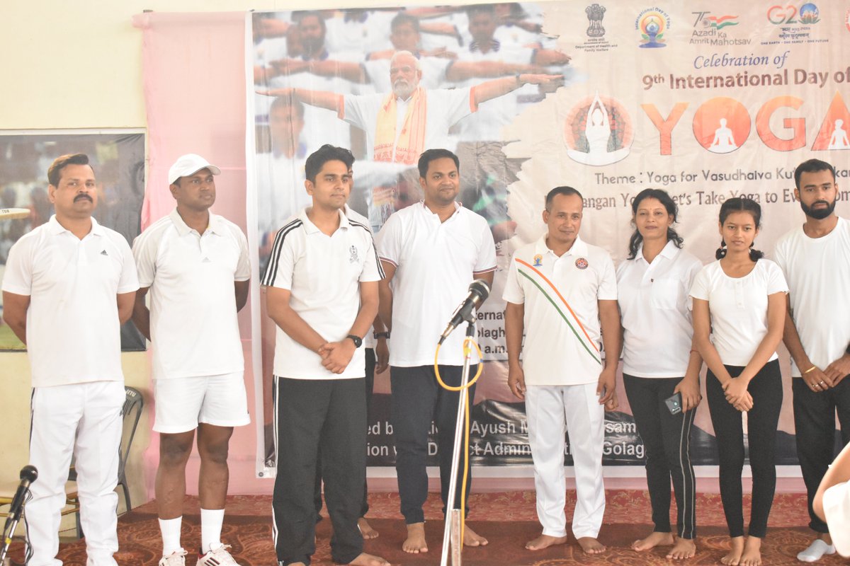 International Yoga day celebrated by 142 Bn, Golaghat (Assam) on 21/06/23