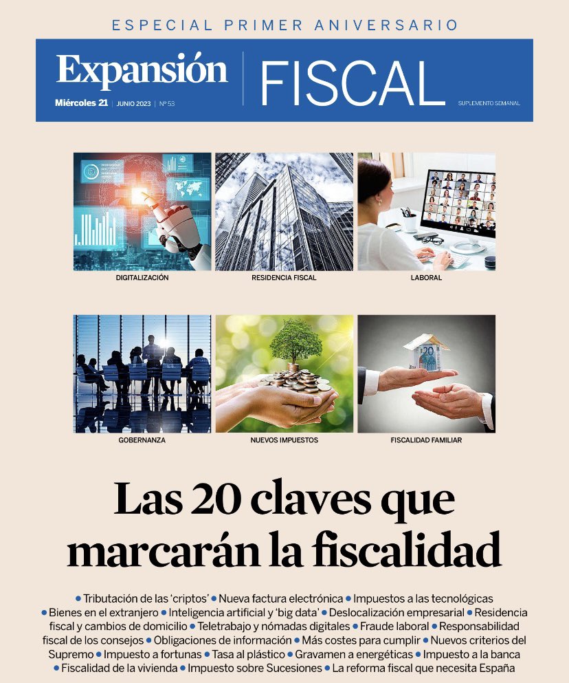 Expansión FISCAL cumple hoy un año y lo celebramos con un número especial que repasa todas las claves de lo que viene por delante. Con los maestros <a href="/JuandePortillo/">Juande Portillo</a> y <a href="/Nacho_PSantos/">Nacho Pérez Santos</a> y muchos más. 

Gracias a todos los que han participado y nos han ayudado y apoyado este primer año