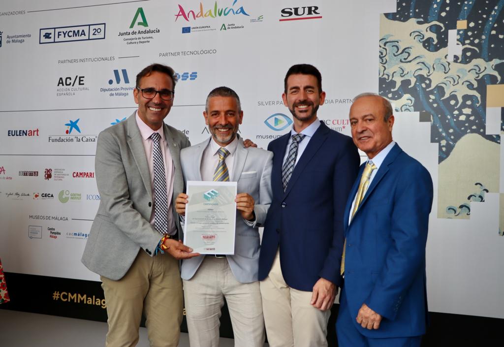 JBSalado's tweet photo. Ayer se dieron los premios #EXPONE a las Buenas Prácticas en Innovación de Museos y Exposiciones que promueve @ammaasociacion en el marco del congreso C&M en Málaga. Villa Antiopa era una de las nominadas en la categoría de Mejor Proyecto Andaluz de Conservación junto al proyecto https://t.co/yA8tFVu8rG