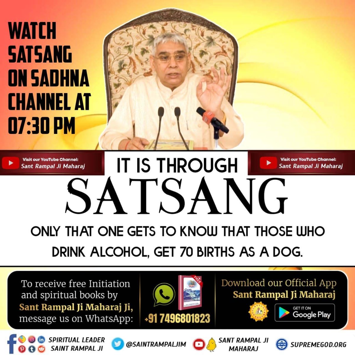 Aasu19205457's tweet photo. #सत_भक्ति_संदेश
Supreme  God Kabir
AIM Of
JAGAT GURU SANT RAMPAL JI
 MAHARAJ JI 
#drugfree #meatlesstuesday #meatlessmeals #alcoholfree #mentalhealth #mission
#SantRampalJiMaharaj
#SaintRampalJi
https://t.co/bMGP7Ns8pG https://t.co/Jrp6aiTkII