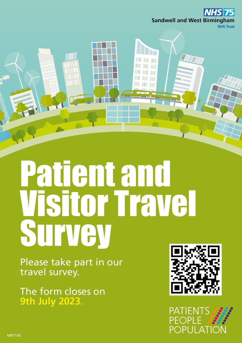 We have launched our NEW patient and visitor travel survey. If you have visited our site or are planning on doing so, please complete this <a href="/SWBHnhs/">SWB NHS Trust</a> #travel <a href="/GreenerNHS/">Greener NHS</a> #Sustainability