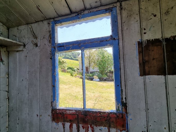 Postman's hut window