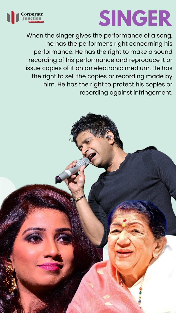 A #song is an #intellectualproperty of all the #artist involved. #KnowYourRights 
#WorldMusicDay2023 #WorldMusicDay_2023 #WorldMusicDay 
@shreyaghoshal @RITVIZ @mmkeeravaani @arrahman @ipritamofficial @Javedakhtarjadu @meghnagulzar