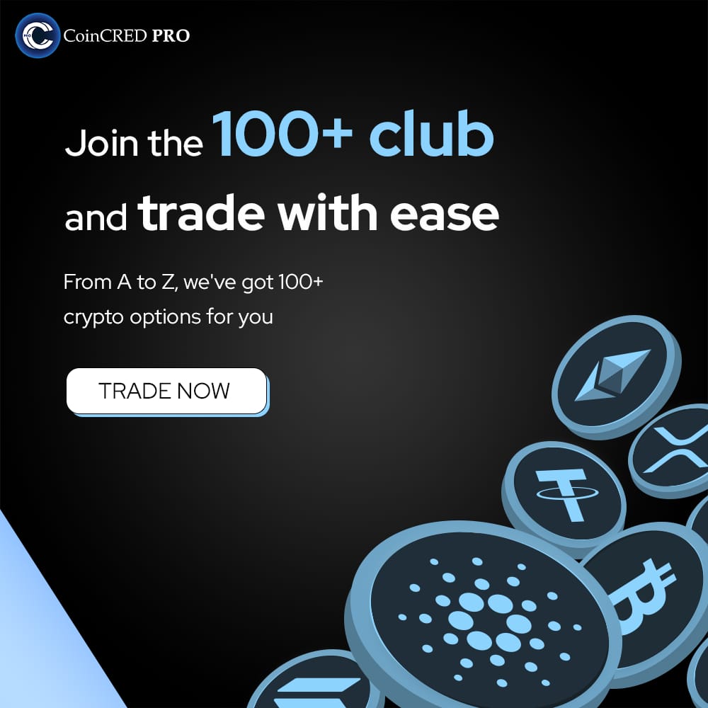 Step in the world of trading !!
Join the exclusive 100+ club and experience the trading 

#coincredpro  #trading #future #P2P #LevelUPtoPro