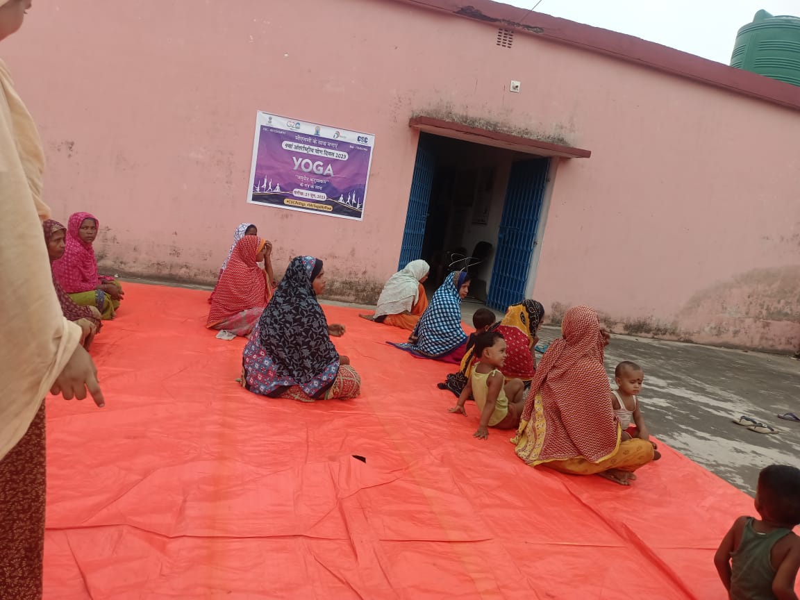 Celebrating the international Day of Yoga 2023 With CSC VLE Sahibganj Jharkhand.

#CSCPeYoga 
#MyYogaMyPose 

<a href="/CSCegov_/">CSCeGov</a> 
<a href="/CSCJharkhand/">CSC Jharkhand</a> 
<a href="/spm_jharkhand/">Wasim Imam</a>