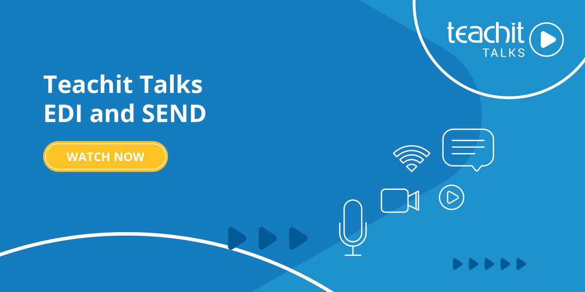 Day 2 of our latest Teachit Talks webinar is here! 

Our speakers will guide mainstream teachers on supporting students with SEND and how we can ensure meaningful outcomes for all learners - including those with SEND.

Click below to watch! 
bit.ly/3oTvjlz