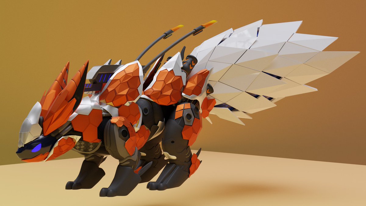 Edemilioo's tweet photo. @Xezeno1 I made this 3D model of your mechaflareon, I hope you like it 🧡 https://t.co/NFK5aPiGm0