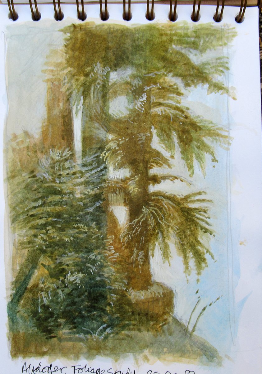 Sketchbook pages Looking at Altdorfer #art #ArtistOnTwitter #Artists #artistas #artiste #sketchbook #Sketches #sketch #drawings #landscapelovers #Landscapes #landscape #trees #watercolourpainting #Watercolour #contemporaryartist #Germany