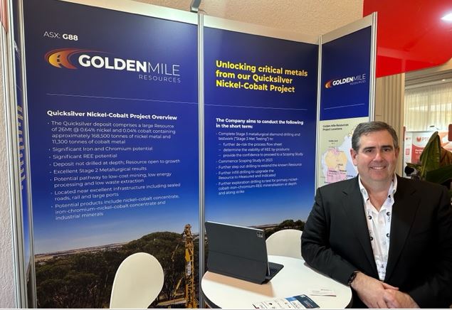 MD Damon Dormer is at the Gold Coast Investment Showcase #GoldCoastIS23 meeting #investors and #shareholders at #G88 booth 27. Visit Damon tomorrow on Day 2 of the #conference and see his presentation at 11:30am AEST.  #Quicksilver #nickel #cobalt #REE #scandium #criticalmetals