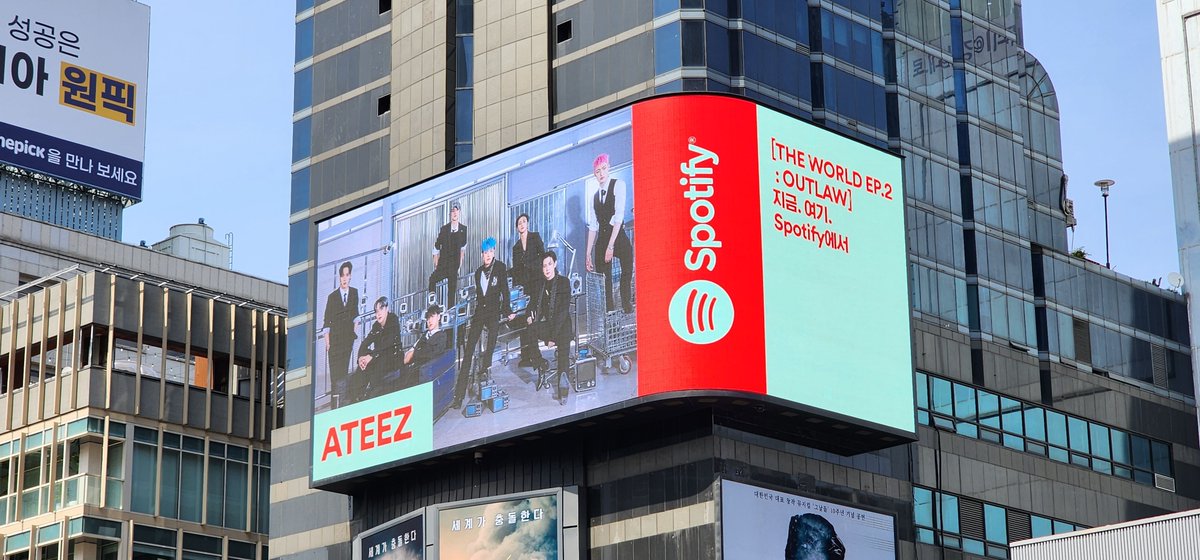 [📷] Thank you <a href="/SpotifyKR/">Spotify Korea</a>
 ⠀
Check out THE WORLD EP.2 : OUTLAW on Spotify
🔗spotify.link/GfFahlMuFAb 
⠀
#OUTLAW #ATEEZ #에이티즈
