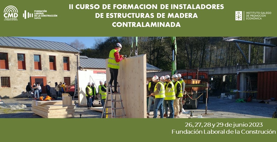 💥🔔ÚLTIMOS DÍAS PARA PARTICIPAR EN EL II CURSO DE FORMACIÓN DE INSTALADORES DE ESTRUCTURAS DE MADERA CONTRALAMINADA🔔📣 El próximo lunes, 📅26/06, comenzamos esta segunda edición. No te la pierdas!

❗Programa👉 media.timtul.com/media/web_clus…

❗Inscripciones👉 clustermadeira.com/eventos/ii-cur…
