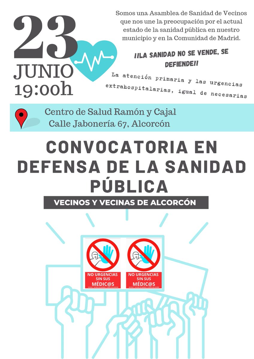 #Alcorcón #SanidadPública