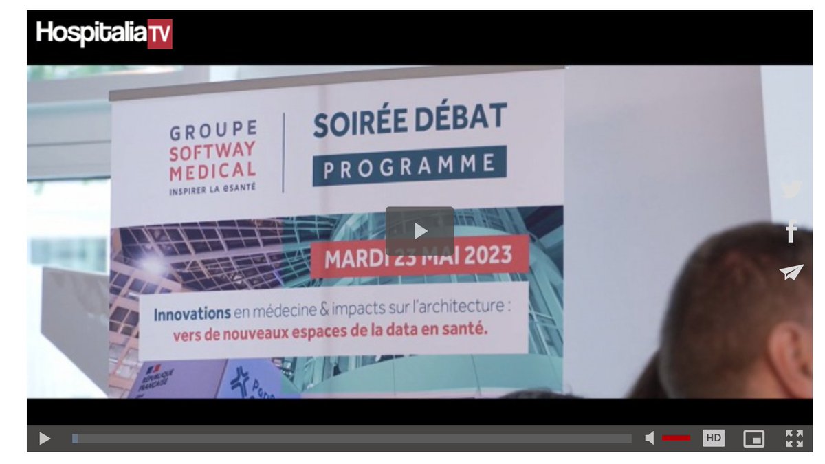 #Reportage #HospitaliaTV : #Innovations en #médecine et impacts sur l'#architecture, vers de nouveaux espaces de la #data en #santé
➡️Retour sur la soirée-débat #IA organisée à <a href="/PariSanteCampus/">PariSanté Campus</a> par <a href="/SoftwayMedical/">Softway Medical</a> en marge de <a href="/parisSANTEXPO/">SantExpo</a> 
hospitalia.fr/Innovations-en…